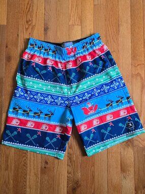Lacrosse Unlimited Men's Holiday Pull On Shorts | Medium | Christmas Santa LAX